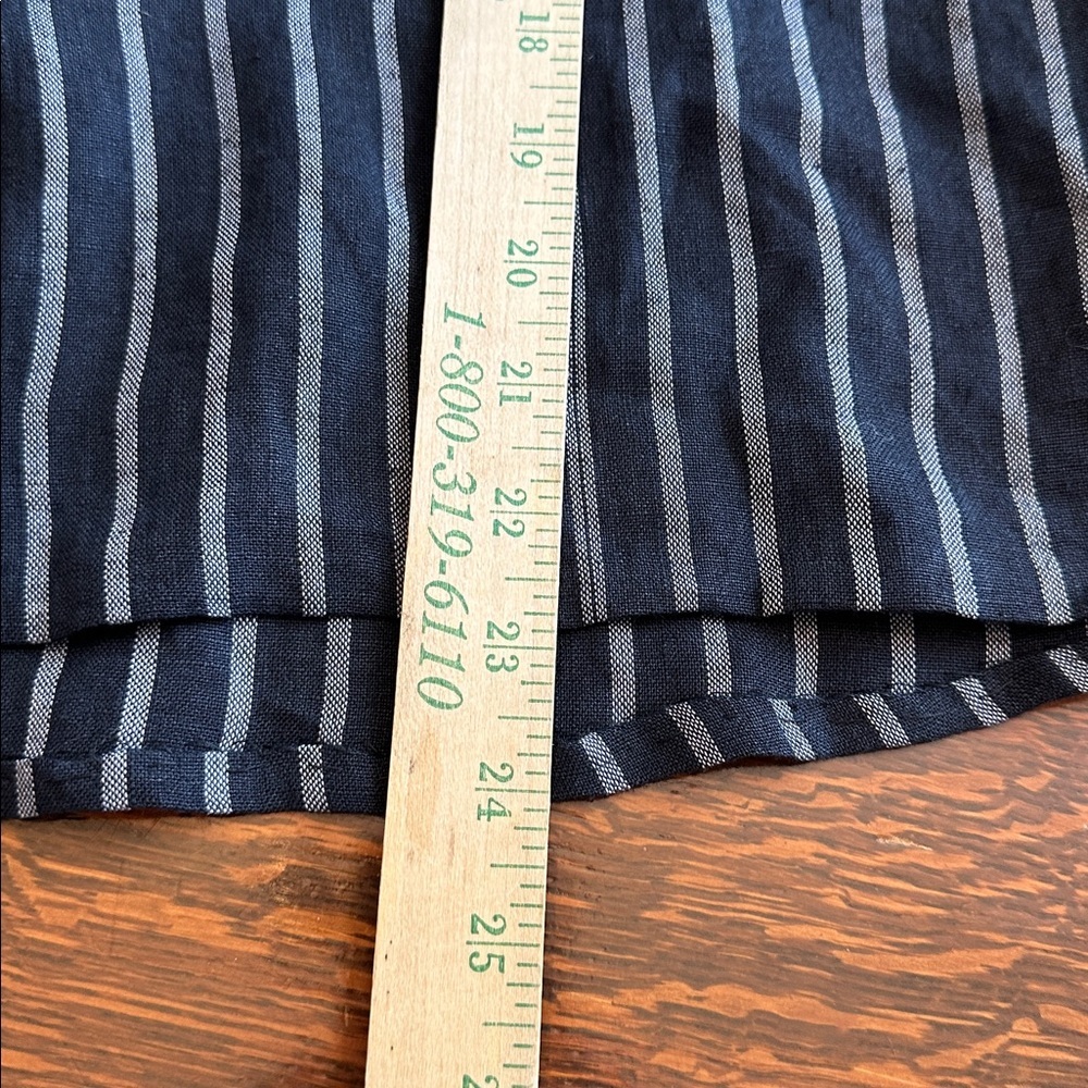 Source Unknown Navy Striped Blouse - image 10